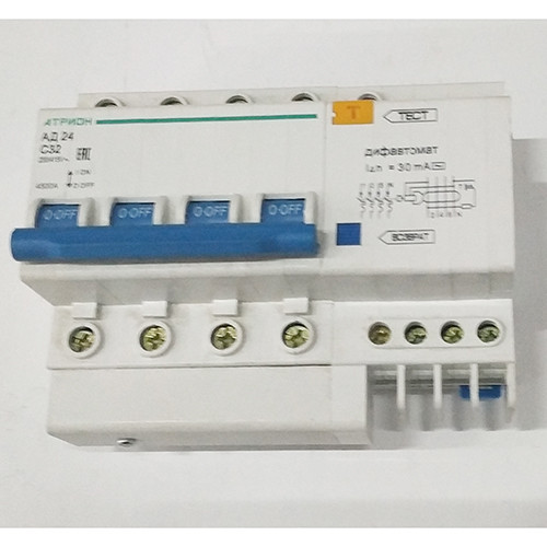 Автомат дифференциальный АД 24, 32А, 30мА (Литва)